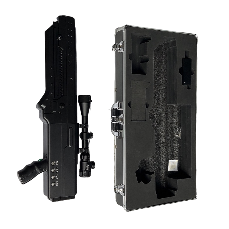  庄河手持便携式枪型低空防御反制四通道A型